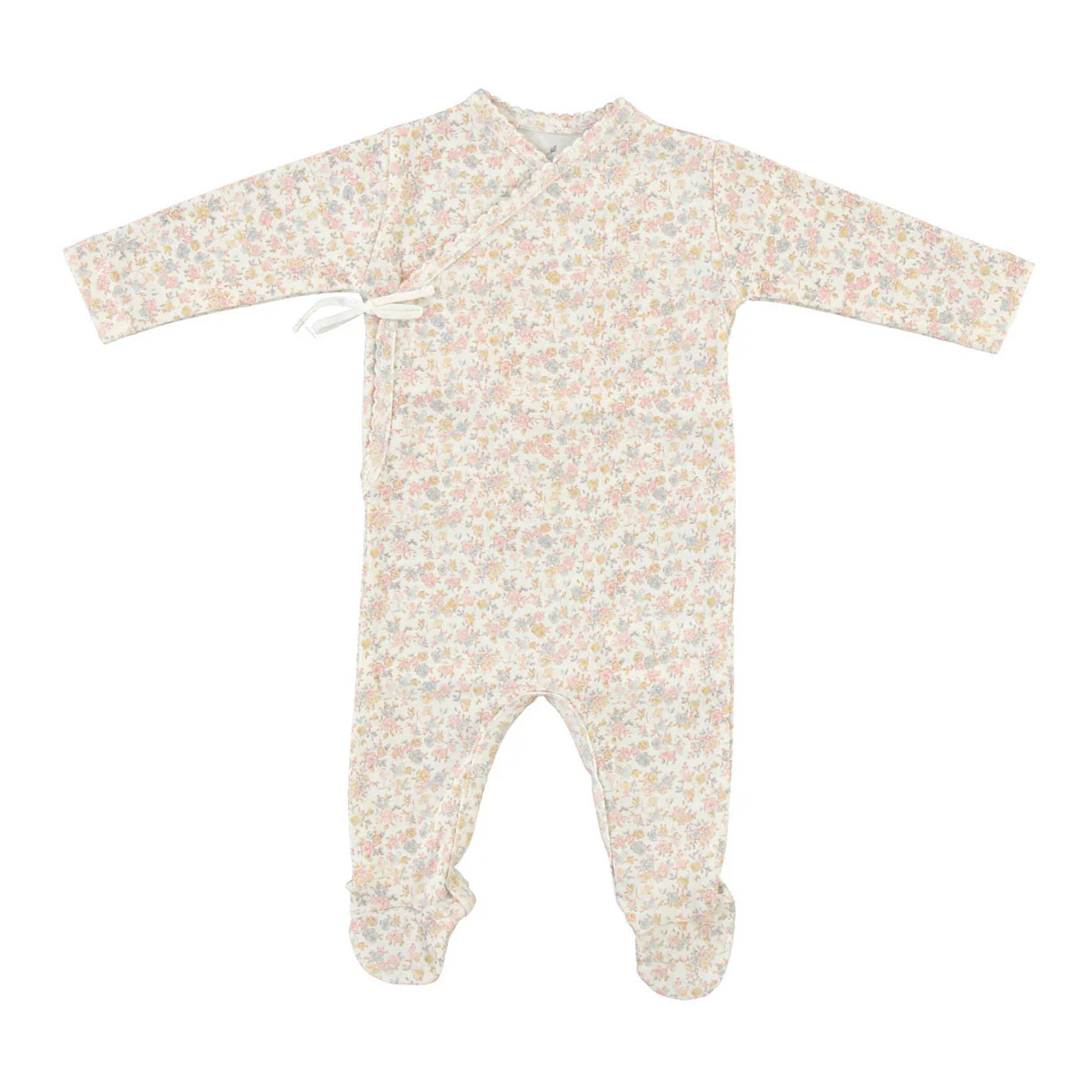 Bebe Organic Blooms Iris Wrap Overall