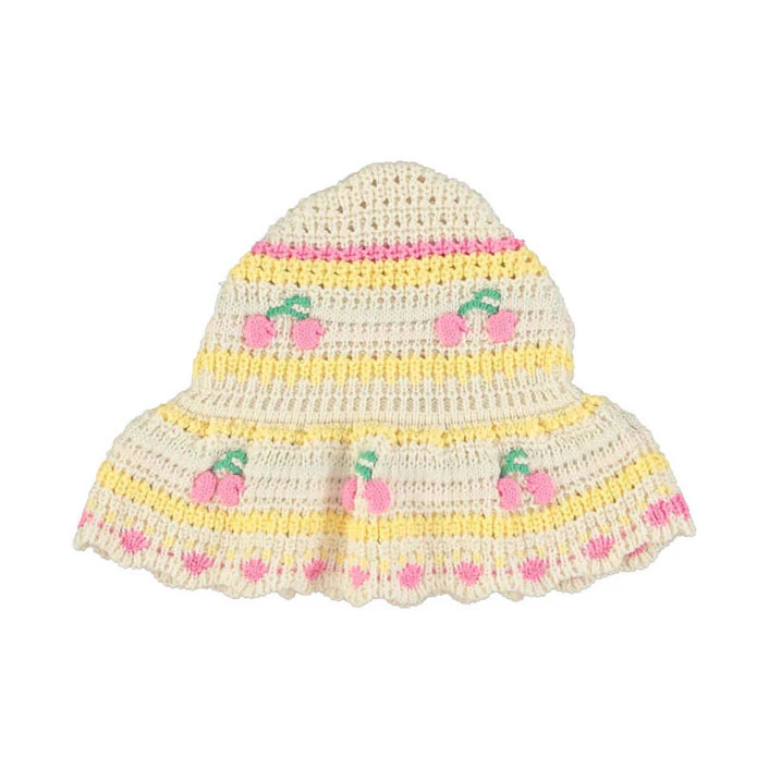 Bebe Organic Cherry Stripe Paloma Sunhat