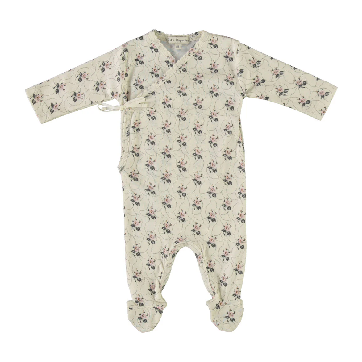 Bebe Organic Edelweiss Colette Wrap Overall