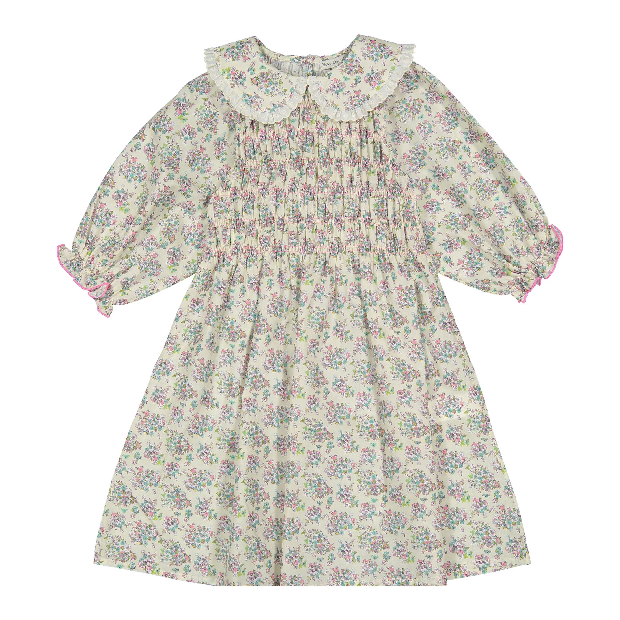 Bebe Organic Fleur Ruby 3/4 Sleeves Dress