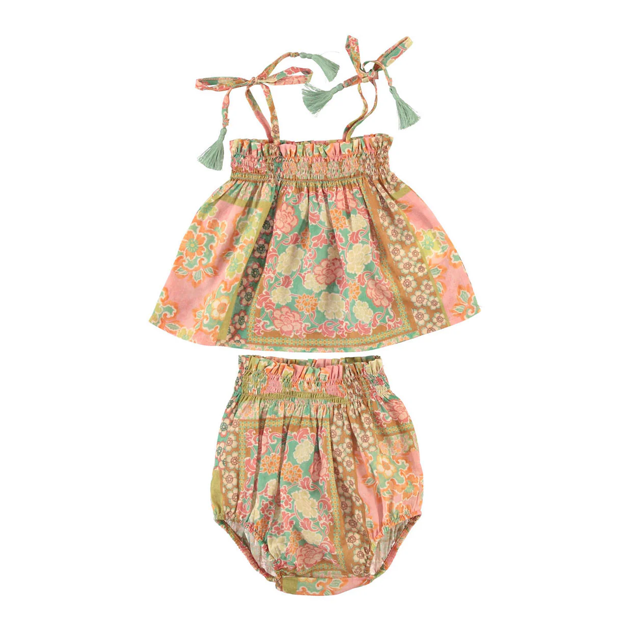 Bebe Organic Floral Patchwork Claire Baby Set
