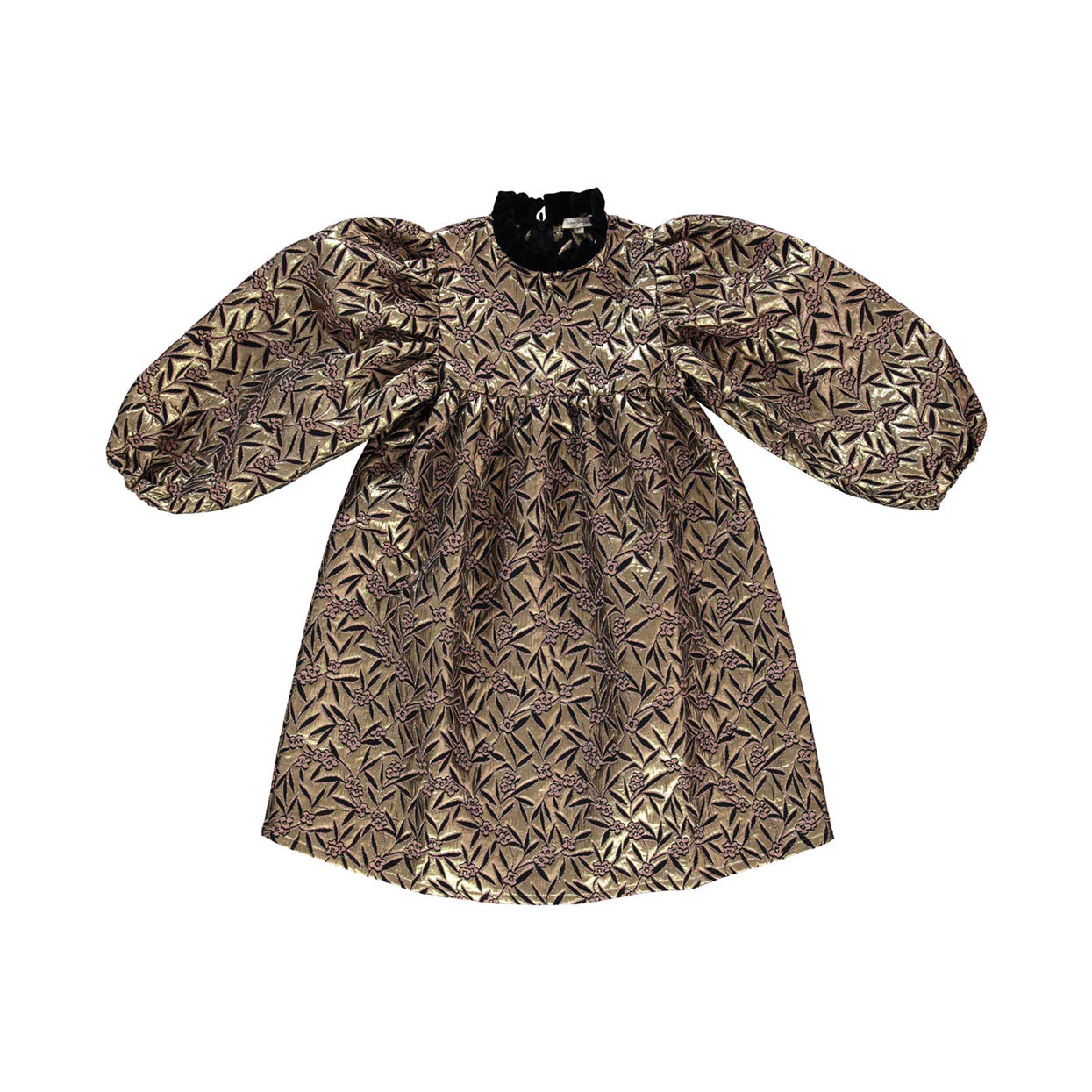 Bebe Organic Metallic Florals Isadora Dress