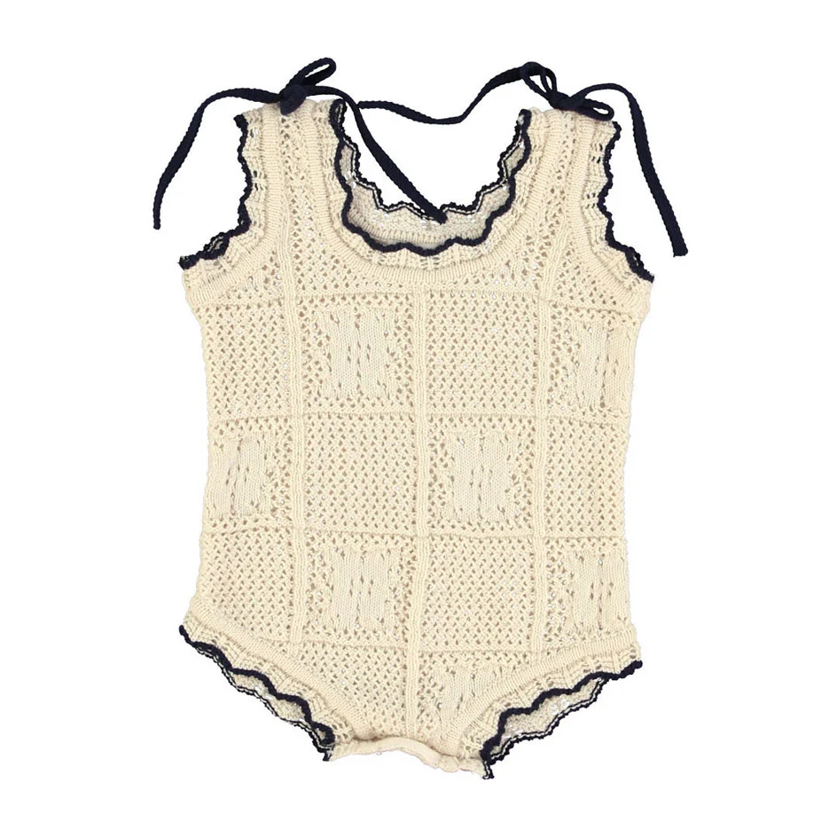 Bebe Organic Natural Lace Kit Elina Romper