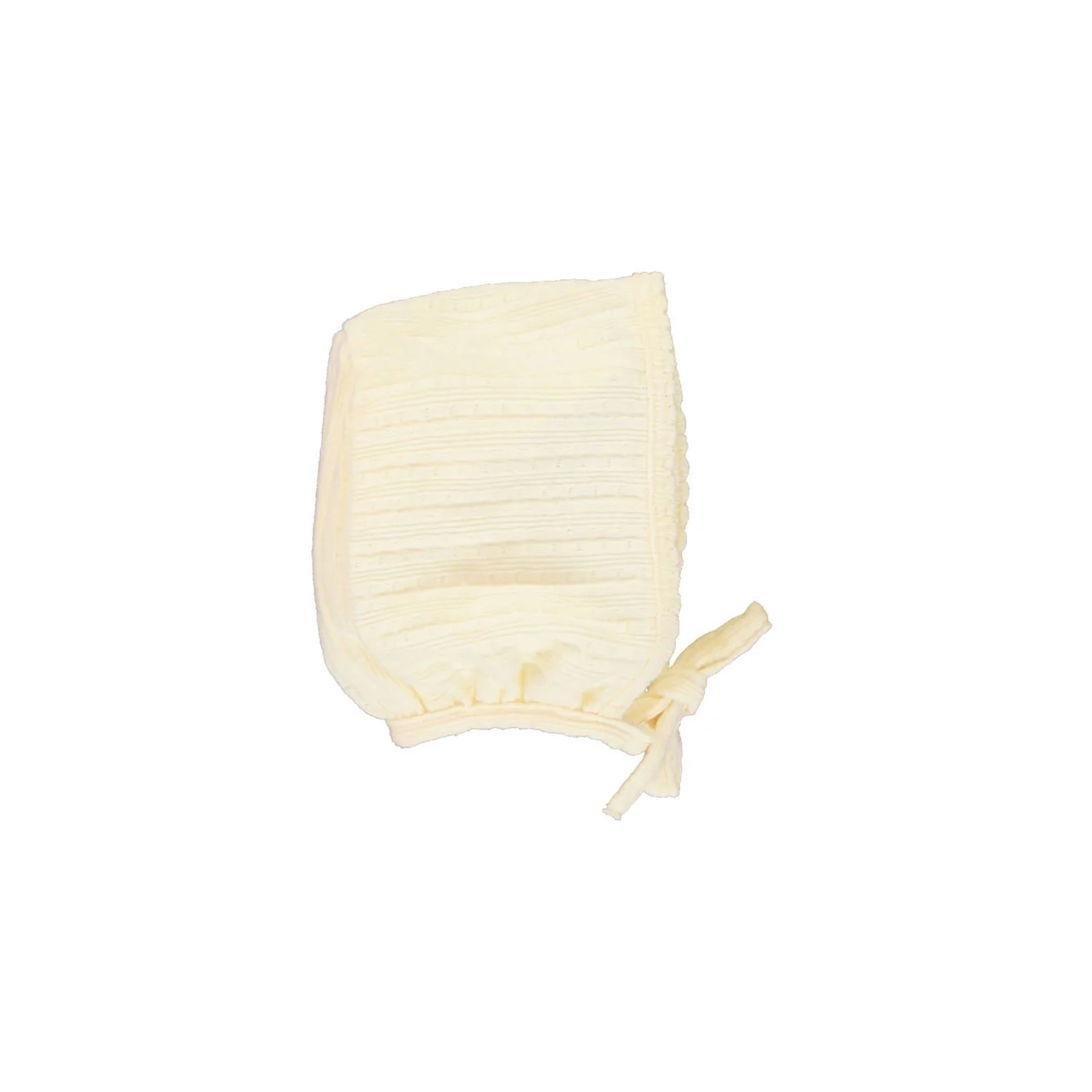 Bebe Organic Natural Pointelle Bebe Bonnet