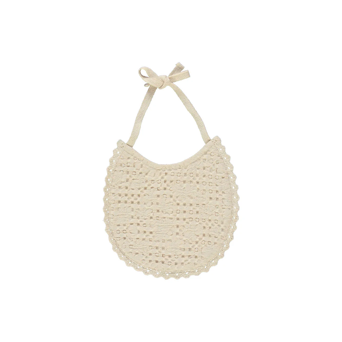 Bebe Organic Natural Waffle Bib