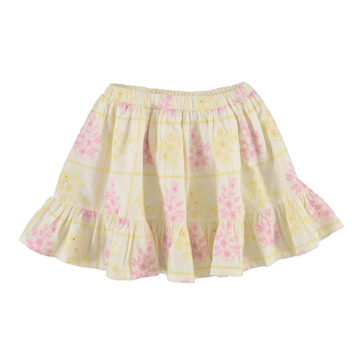 Bebe Organic Patchwork Embroidery Alba Skirt