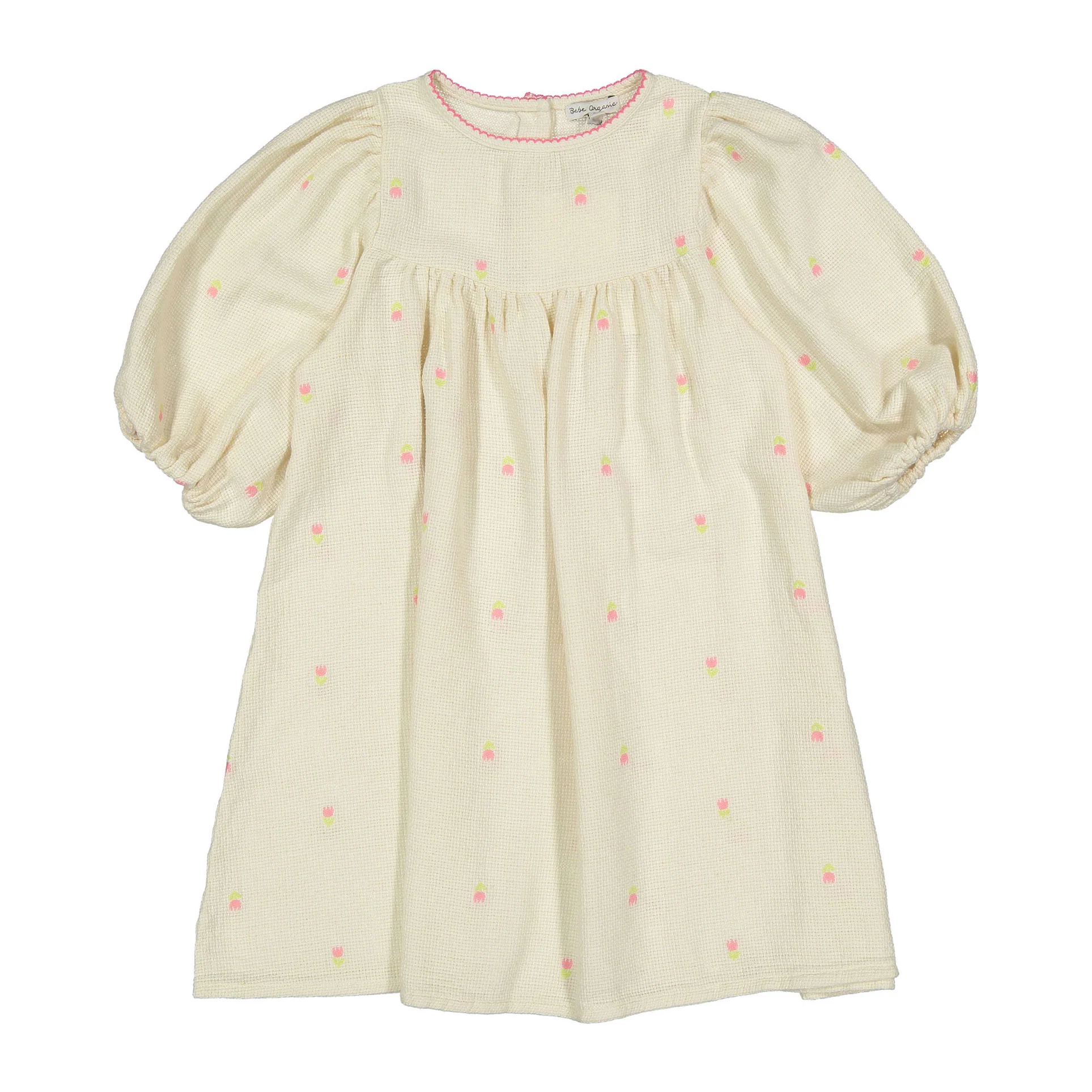 Bebe Organic Signature Tulips Delilah 3/4 Sleeves Dress