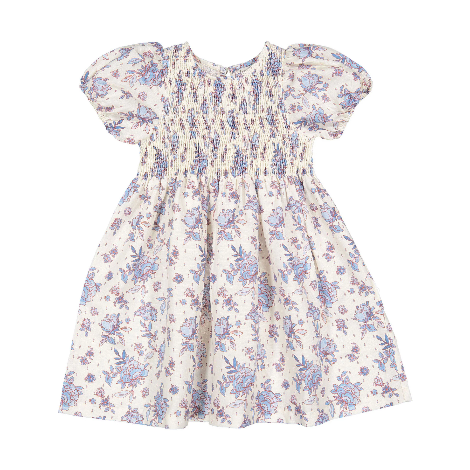 Bebe Organic Sky Rose Fleur Closed Neck Dress