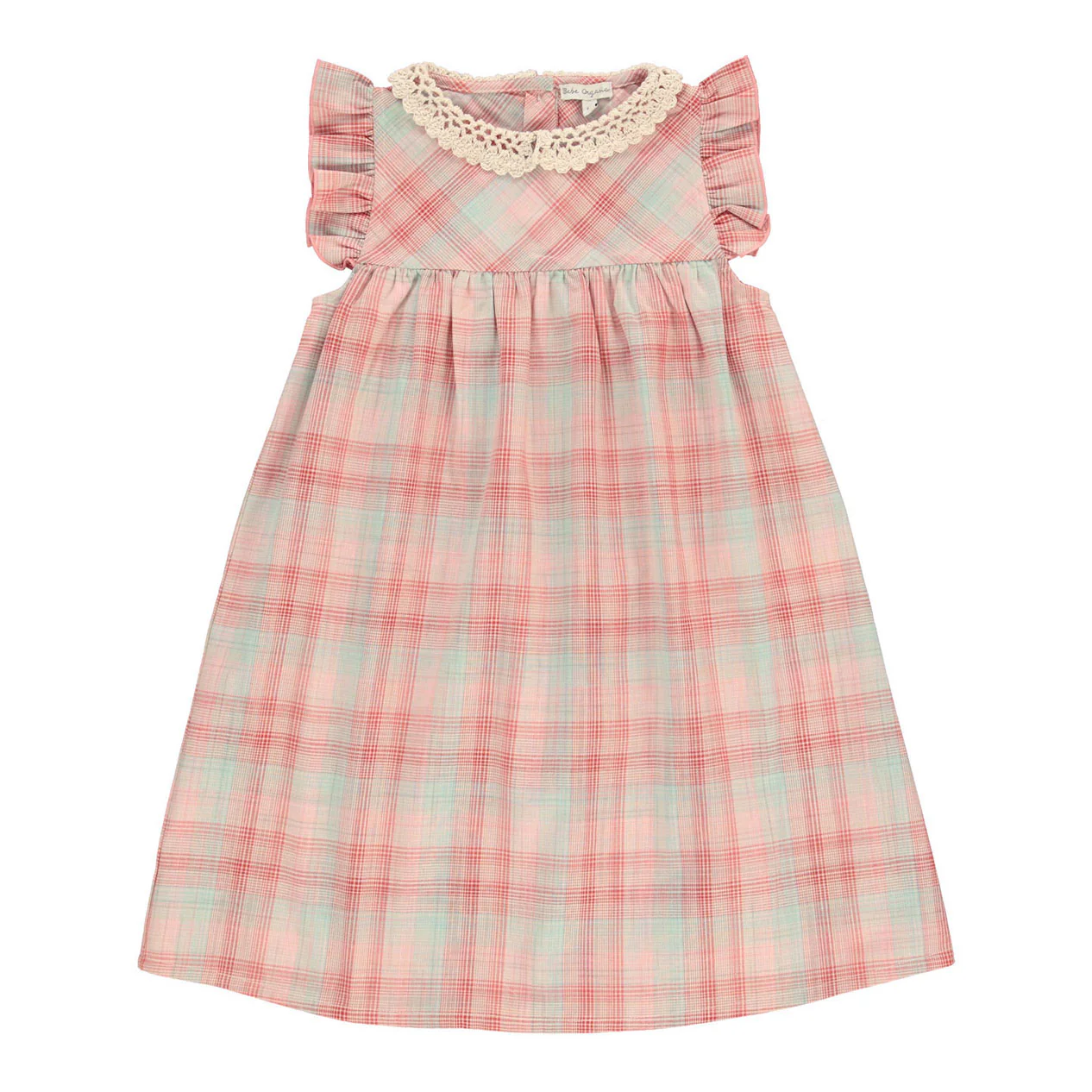 Bebe Organic Summer Check Nicole Dress