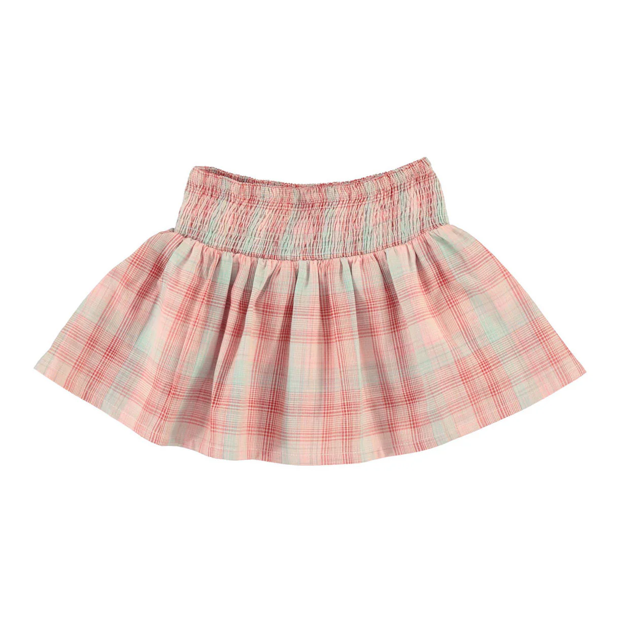 Bebe Organic Summer Check Nicole Skirt