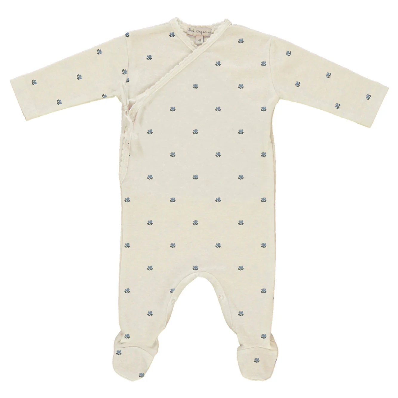 Bebe Organic Tulip Jacquard Lisa Wrap Overall