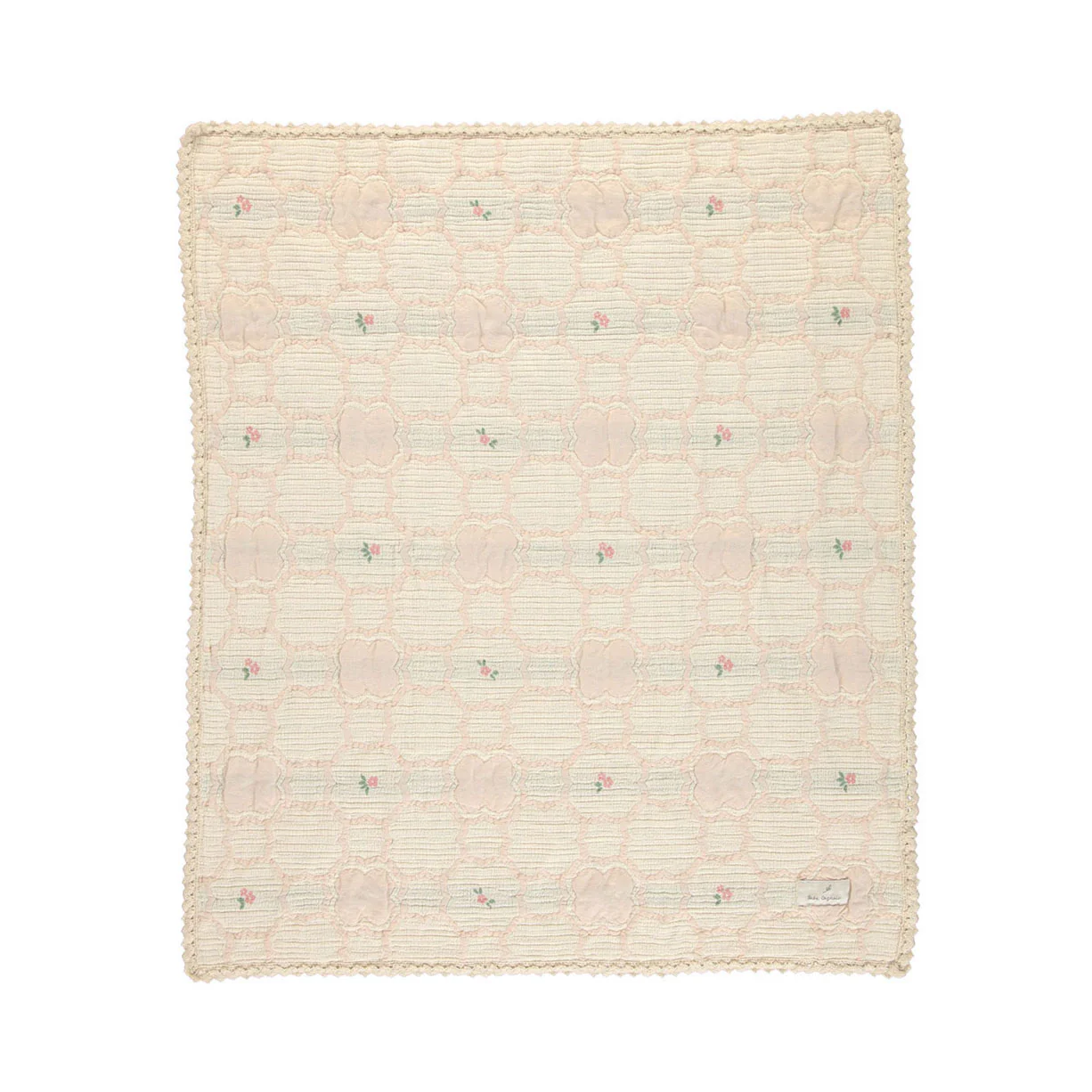 Bebe Organic Vintage Wallpaper Floral Cleo Blanket - Image 2