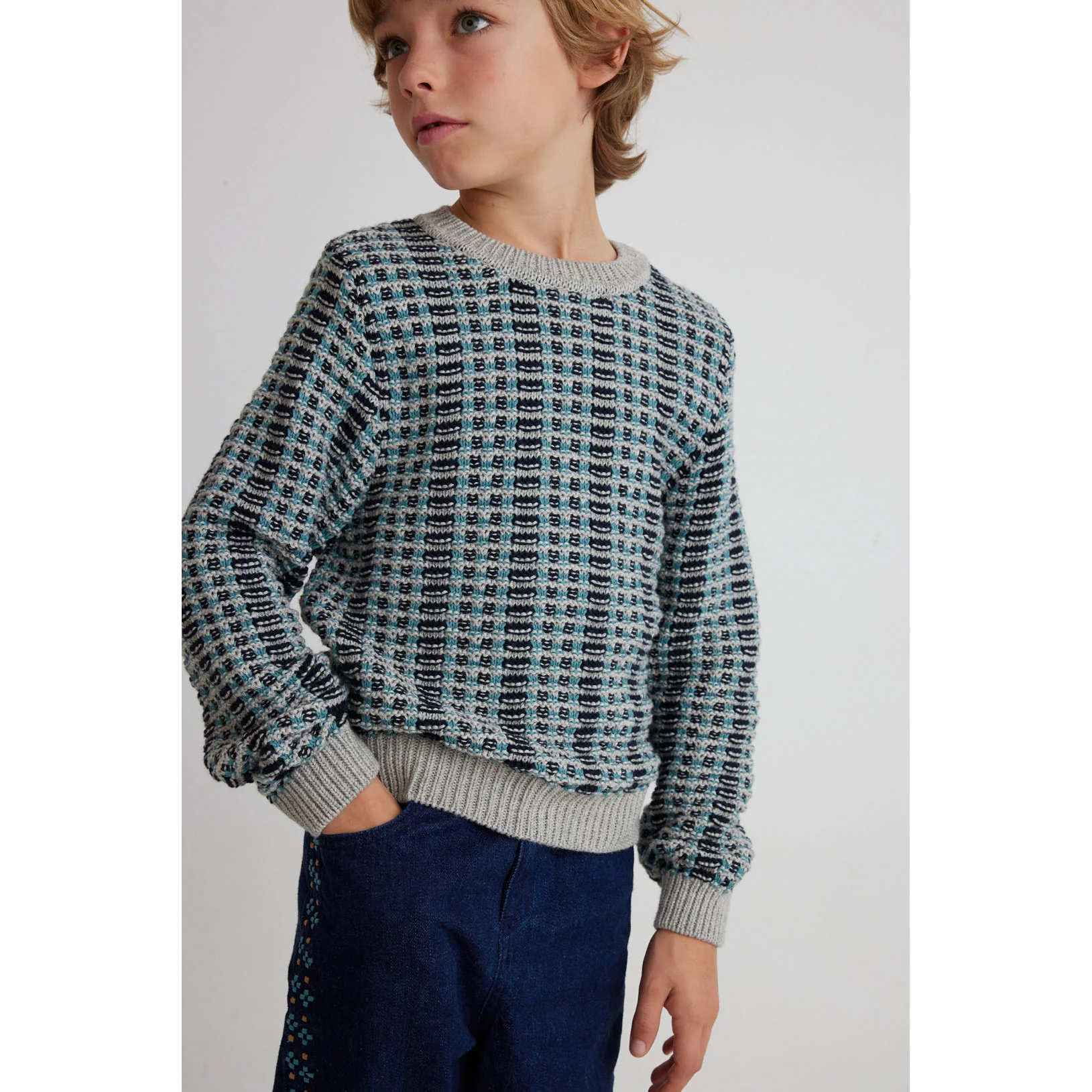 Bebe Organic Winter Crochet Sean Sweater - Image 3
