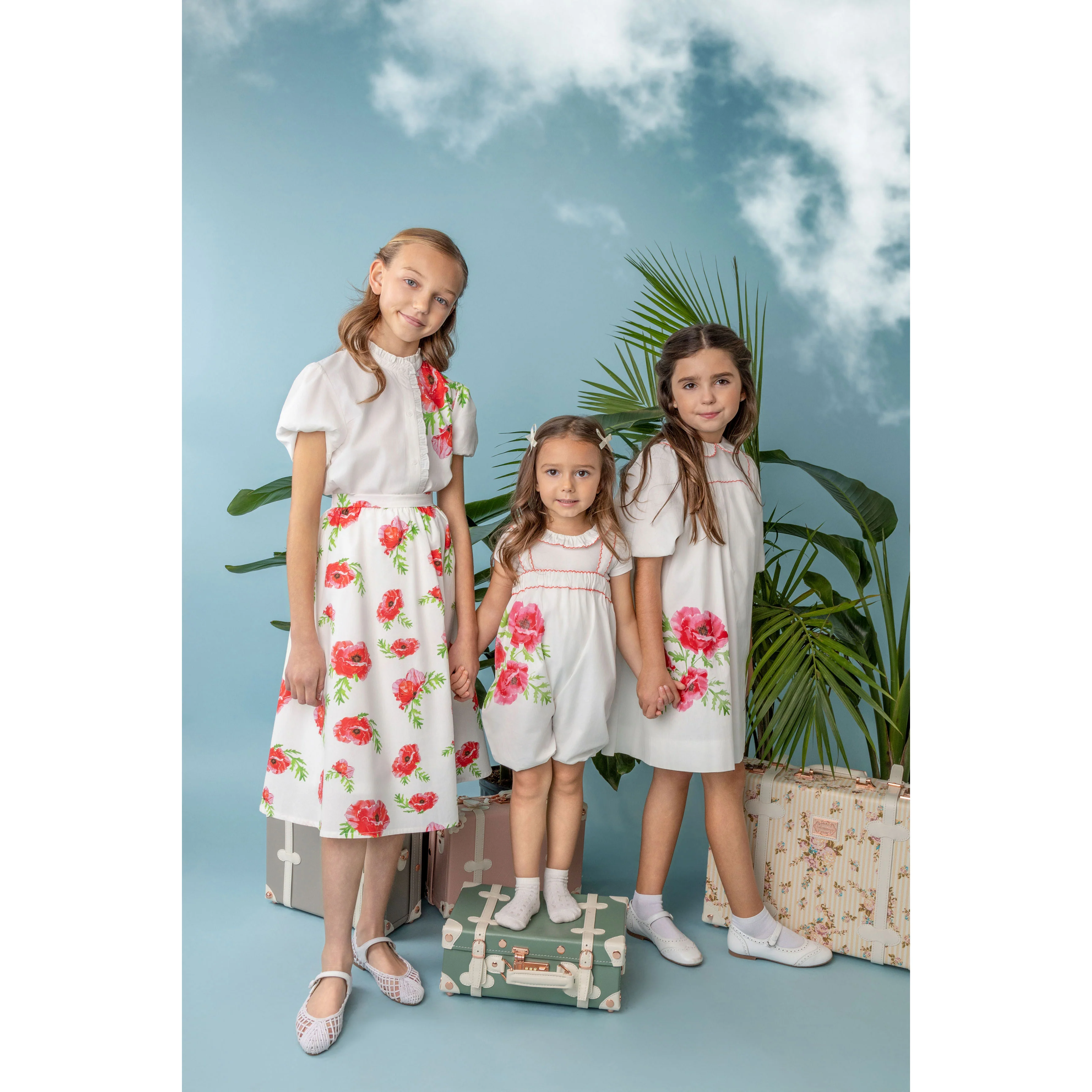 Belati Coral Flower Print Skirt Set - Image 3
