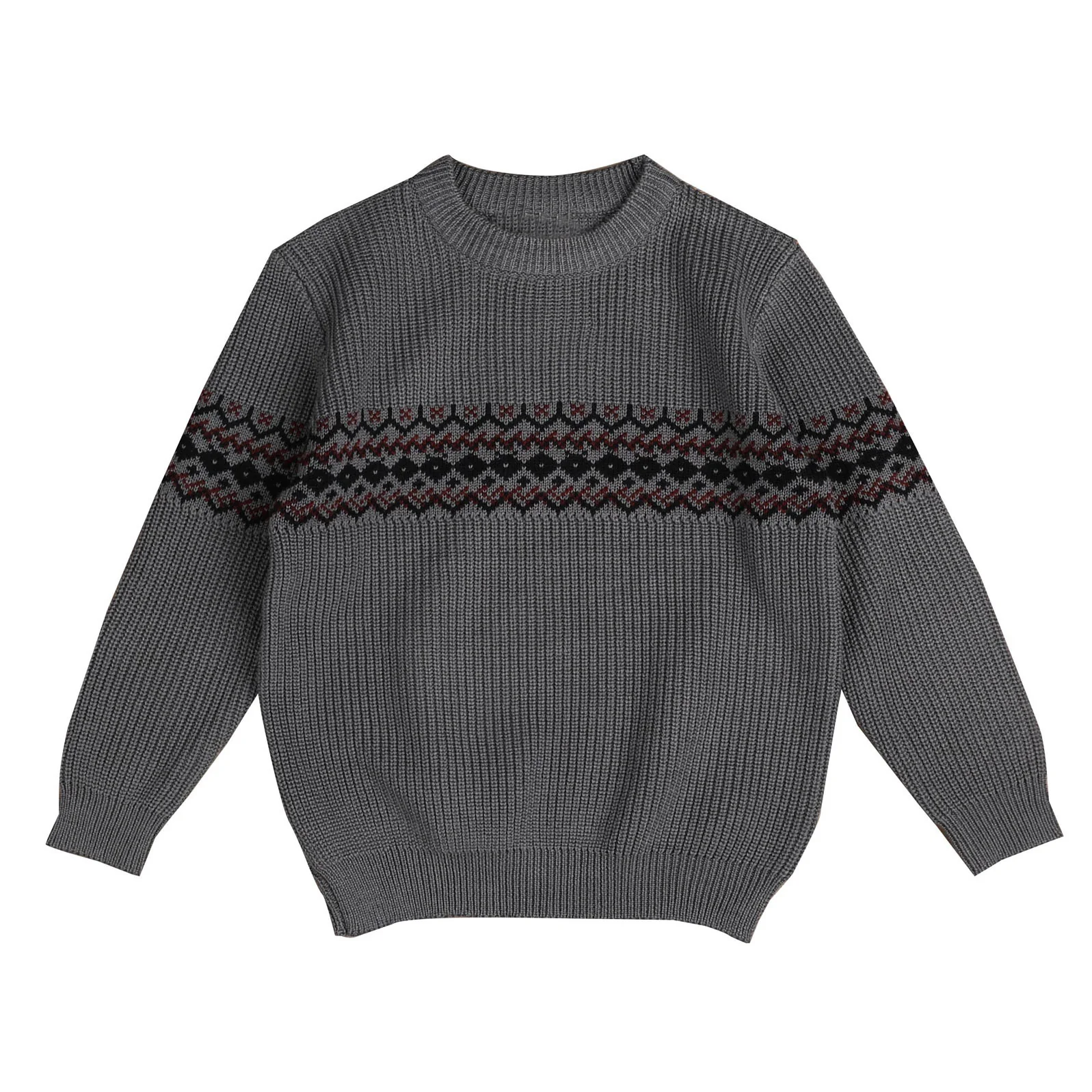 Belati Dusty Blue Intarsia Knit