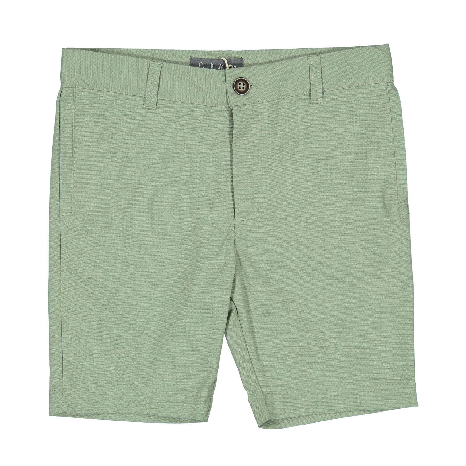 Belati Green Linen Bermudas