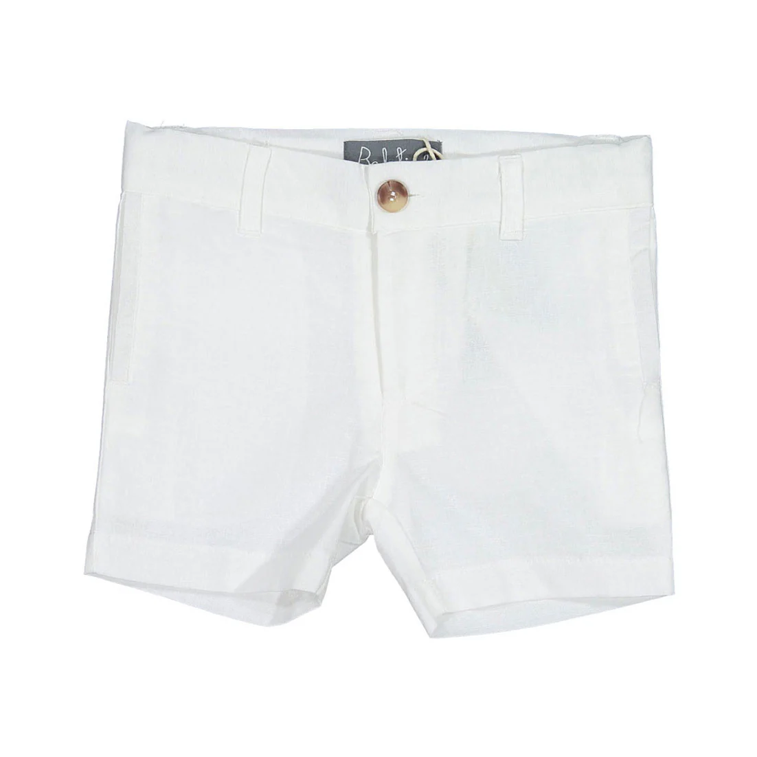 Belati Ivory Linen Bermuda