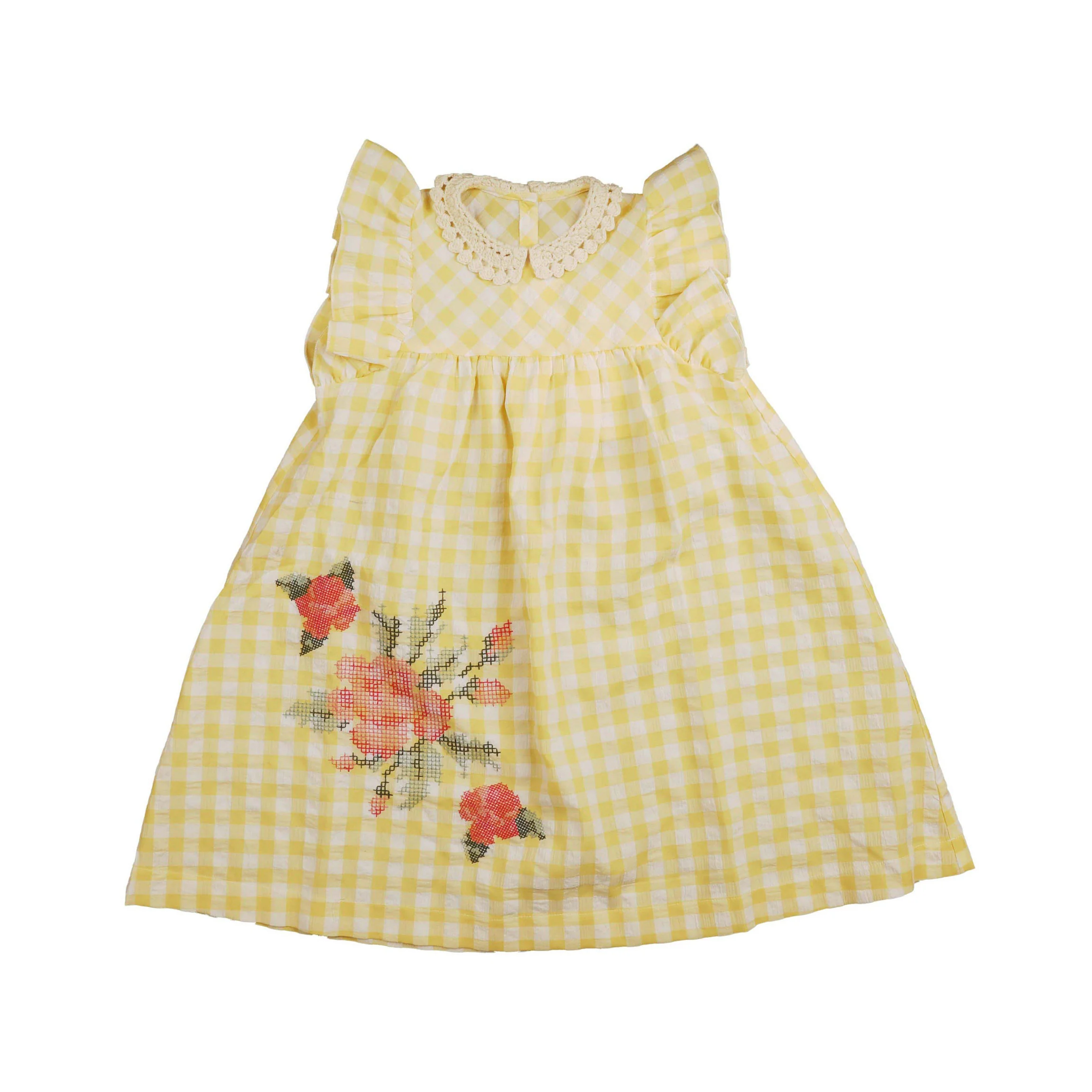 Belati Pale Yellow Seersucker Jumper