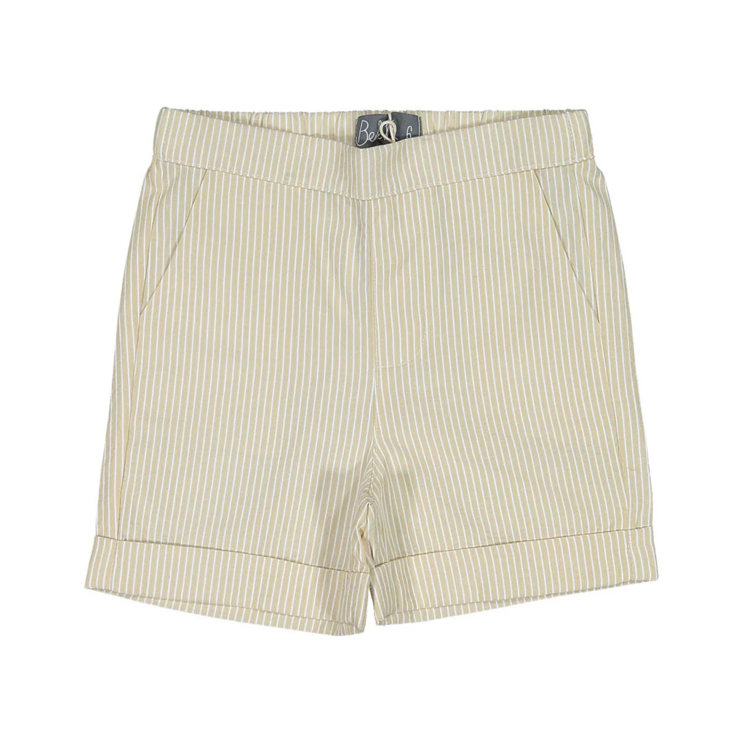 Belati Sand Striped Seersucker Shorts