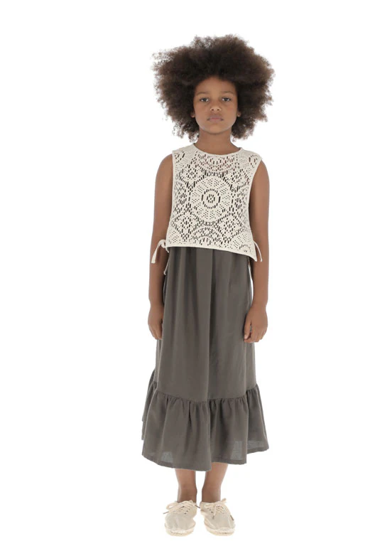 Belle Chiara Openwork Crochet Vest - Image 5