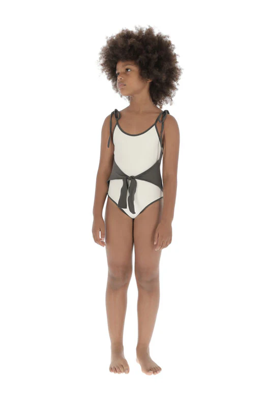 Belle Chiara Volcanic Earth Lycra Knot Swimsuit - Image 2