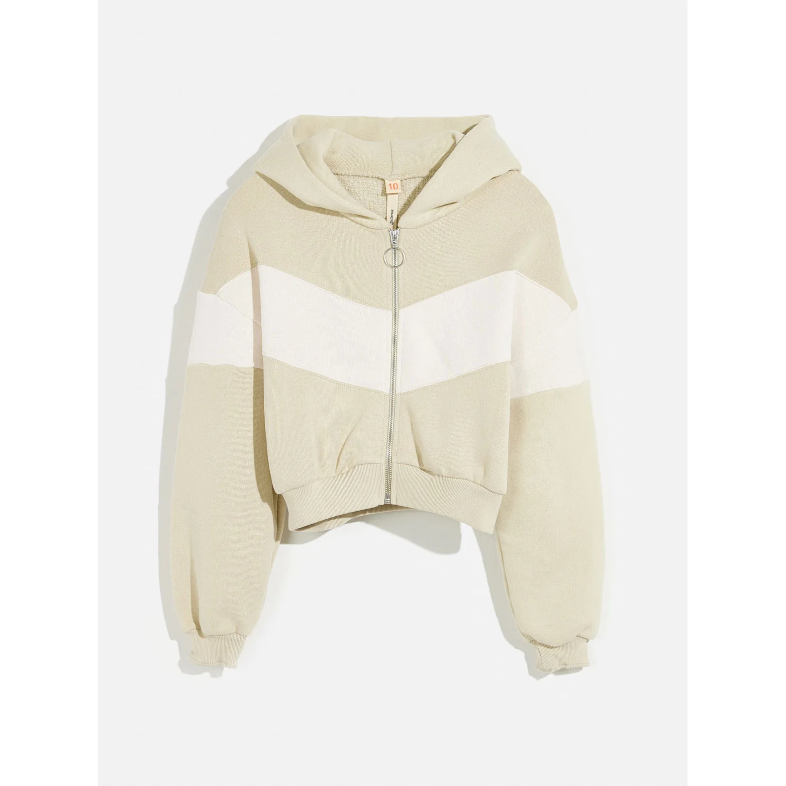 Bellerose Beige Two Toned Finley Zip Sweatshirt