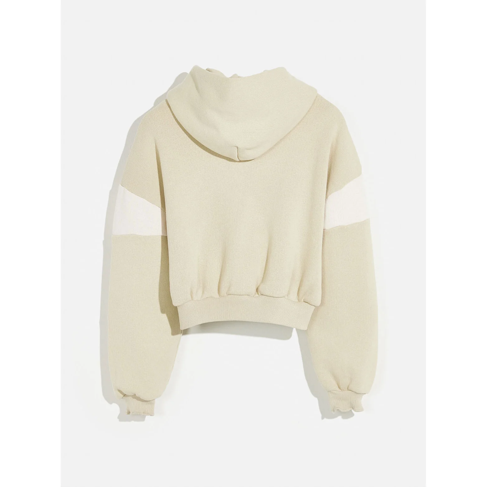 Bellerose Beige Two Toned Finley Zip Sweatshirt - Image 2