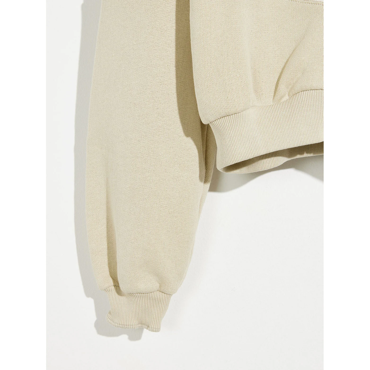 Bellerose Beige Two Toned Finley Zip Sweatshirt - Image 3