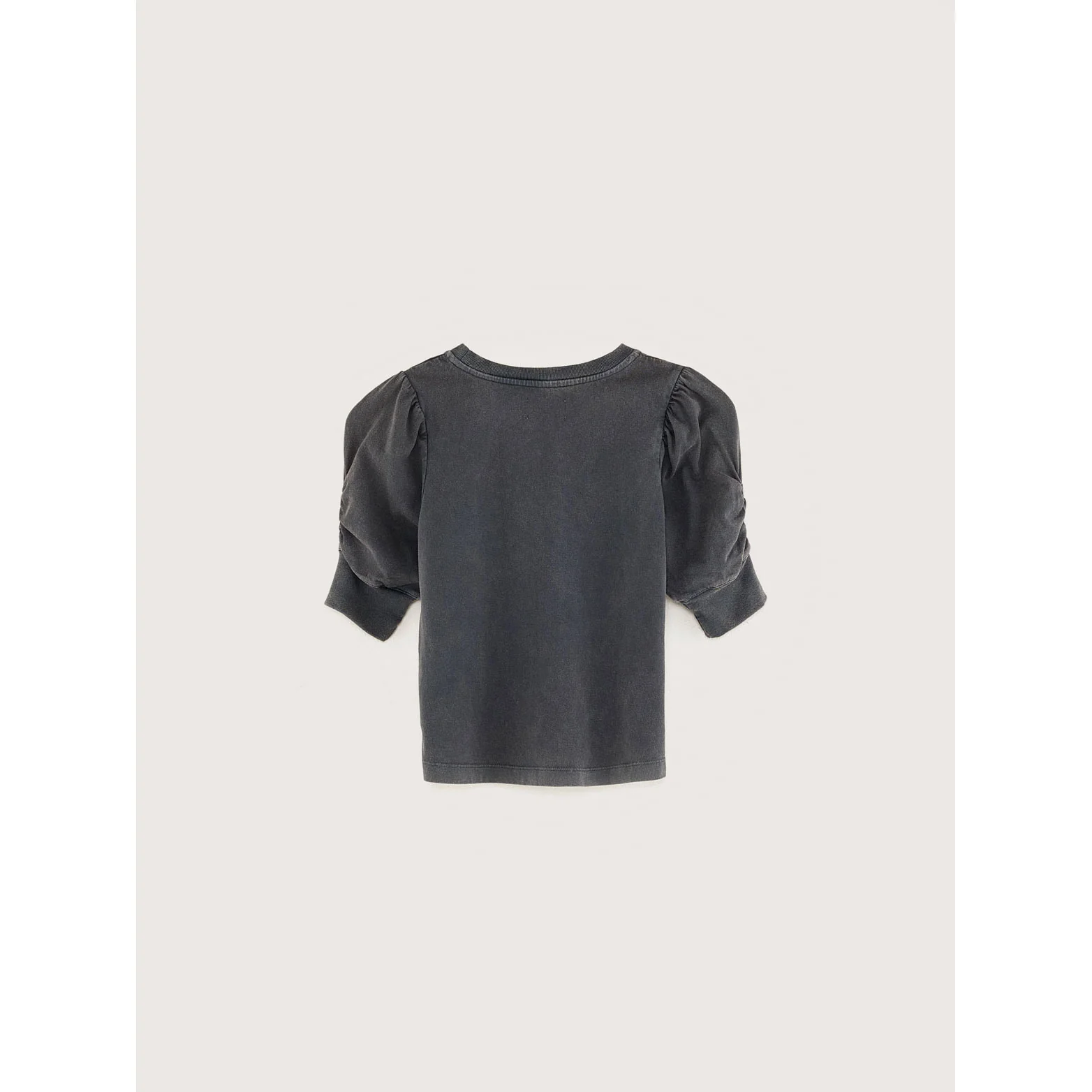 Bellerose Black Sand Puff Sleeve Vrame T-Shirt - Image 2