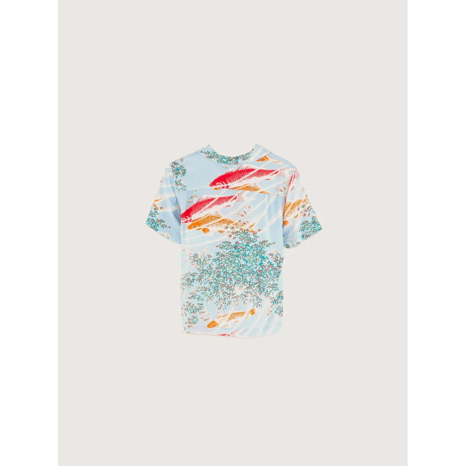 Bellerose Blue Fish Print Arno Shirt - Image 2