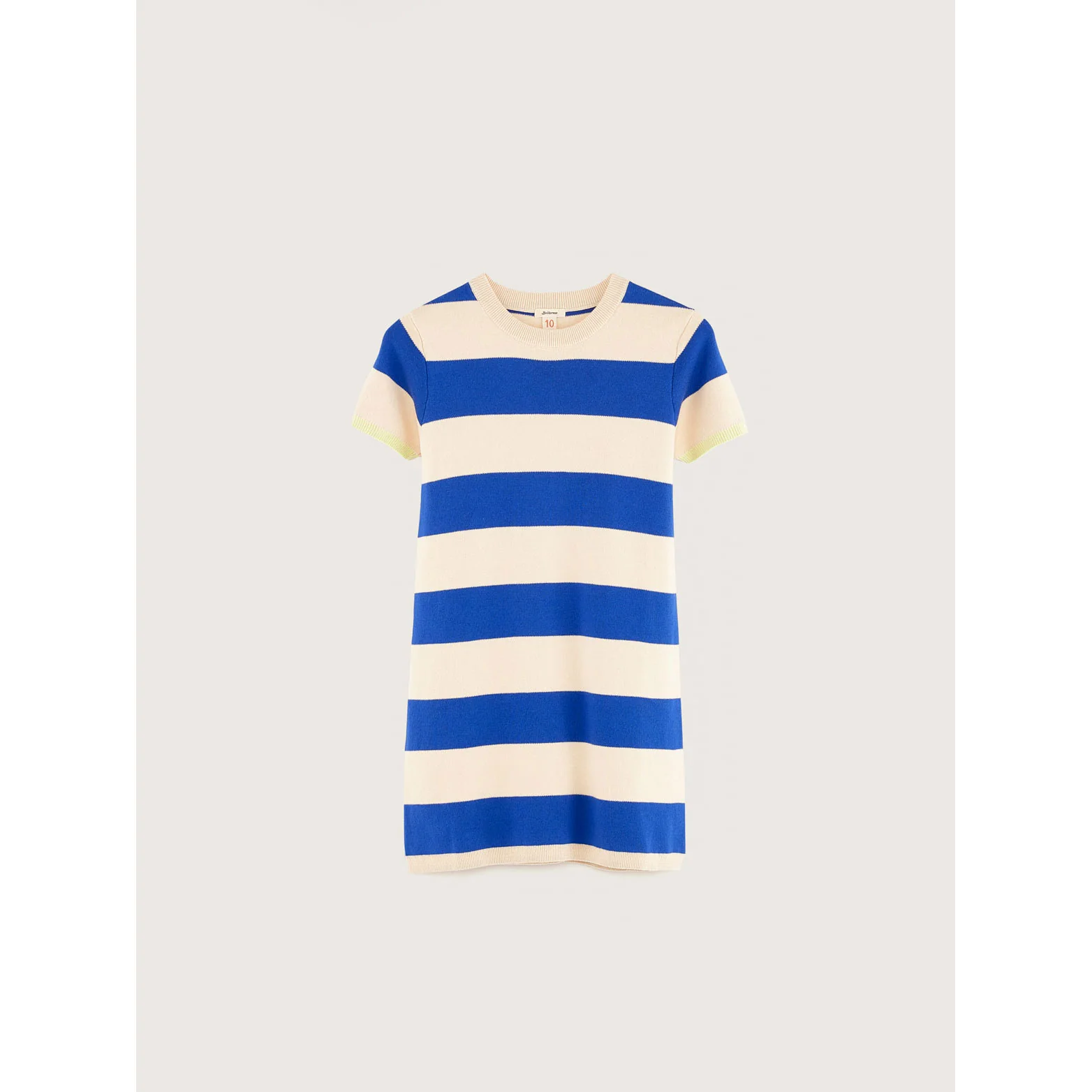 Bellerose Cream/Blue Striped Angrob Dress