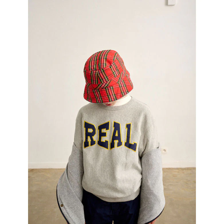 Bellerose Heather Grey "REAL" Fago Sweatshirt - Image 2
