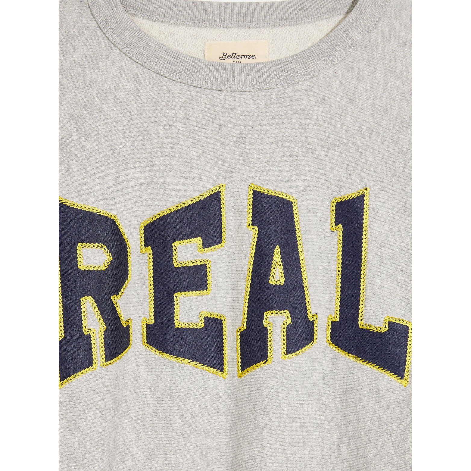 Bellerose Heather Grey "REAL" Fago Sweatshirt - Image 4