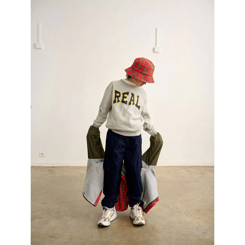 Bellerose Heather Grey "REAL" Fago Sweatshirt - Image 5