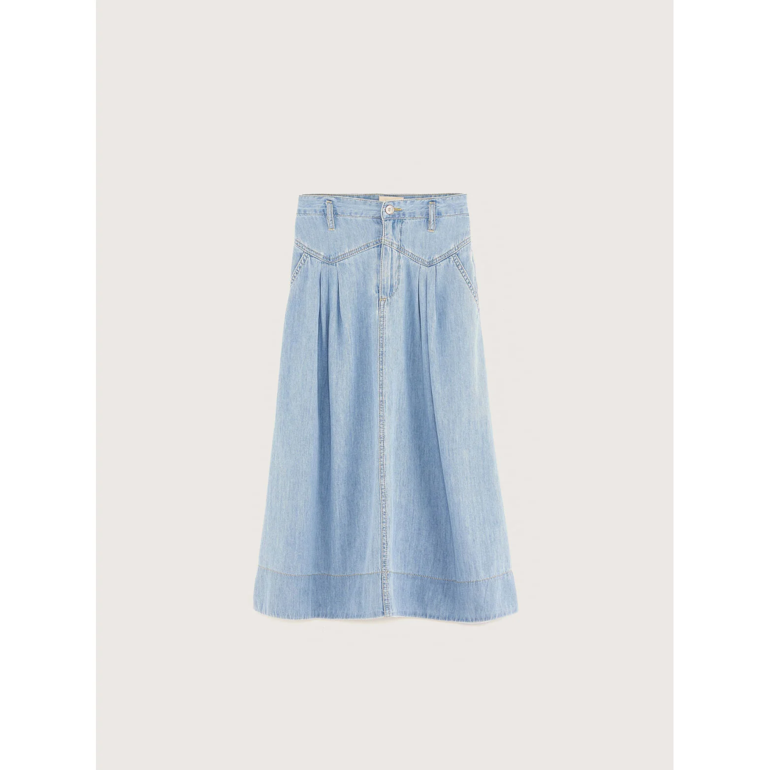 Bellerose Light Blue Bleach Maxi Pivoine Skirt