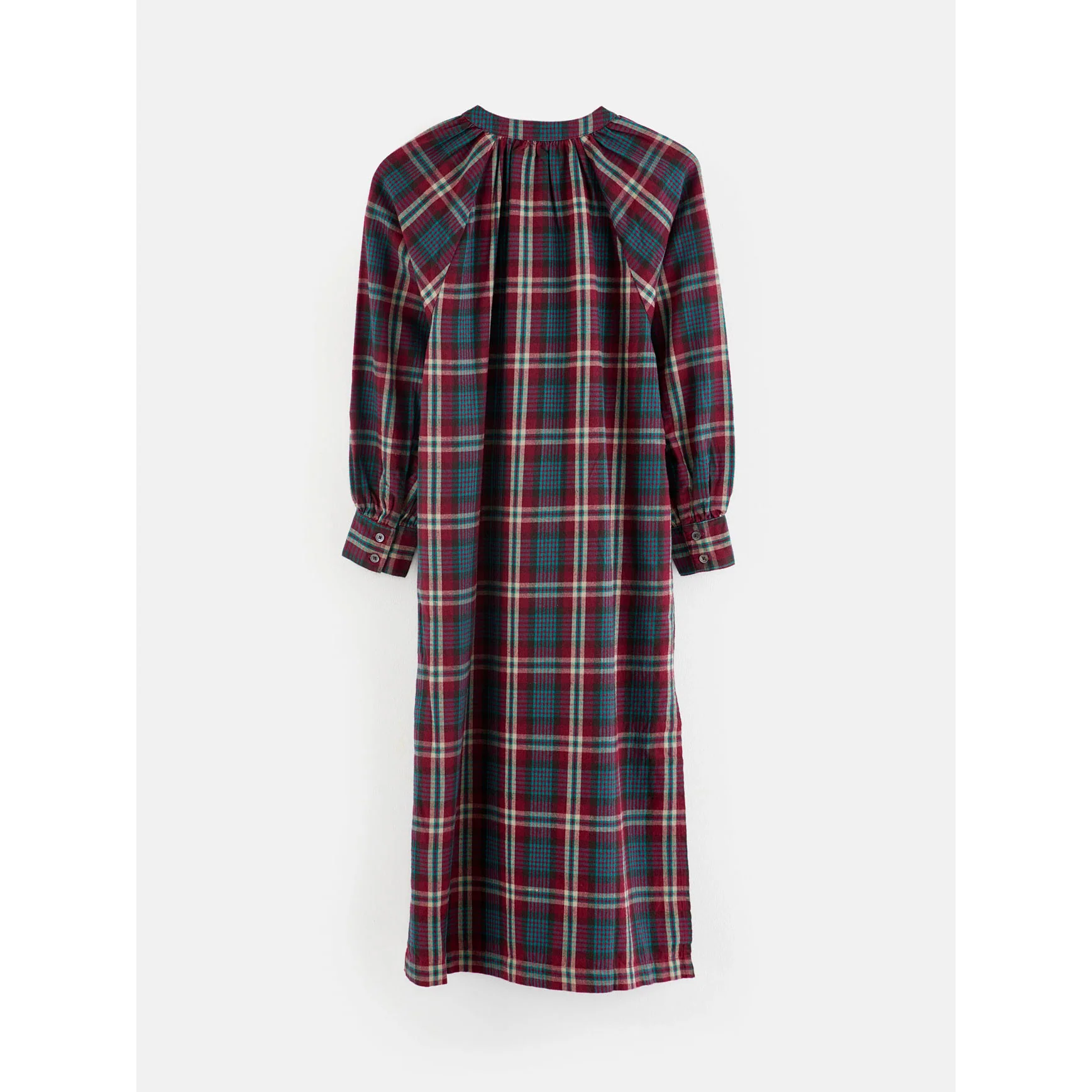 Bellerose Navy Check Hasta Dress - Image 2