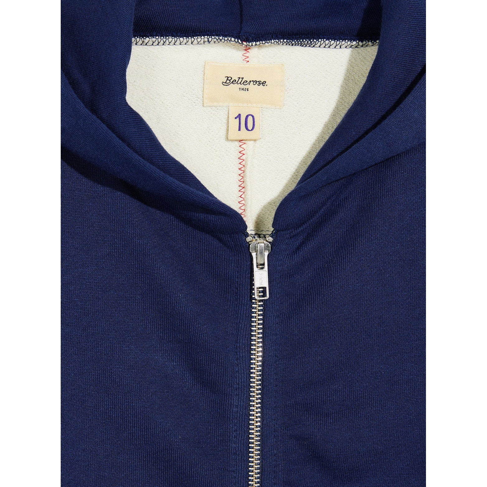 Bellerose Navy Farral Zip Sweatshirt - Image 4