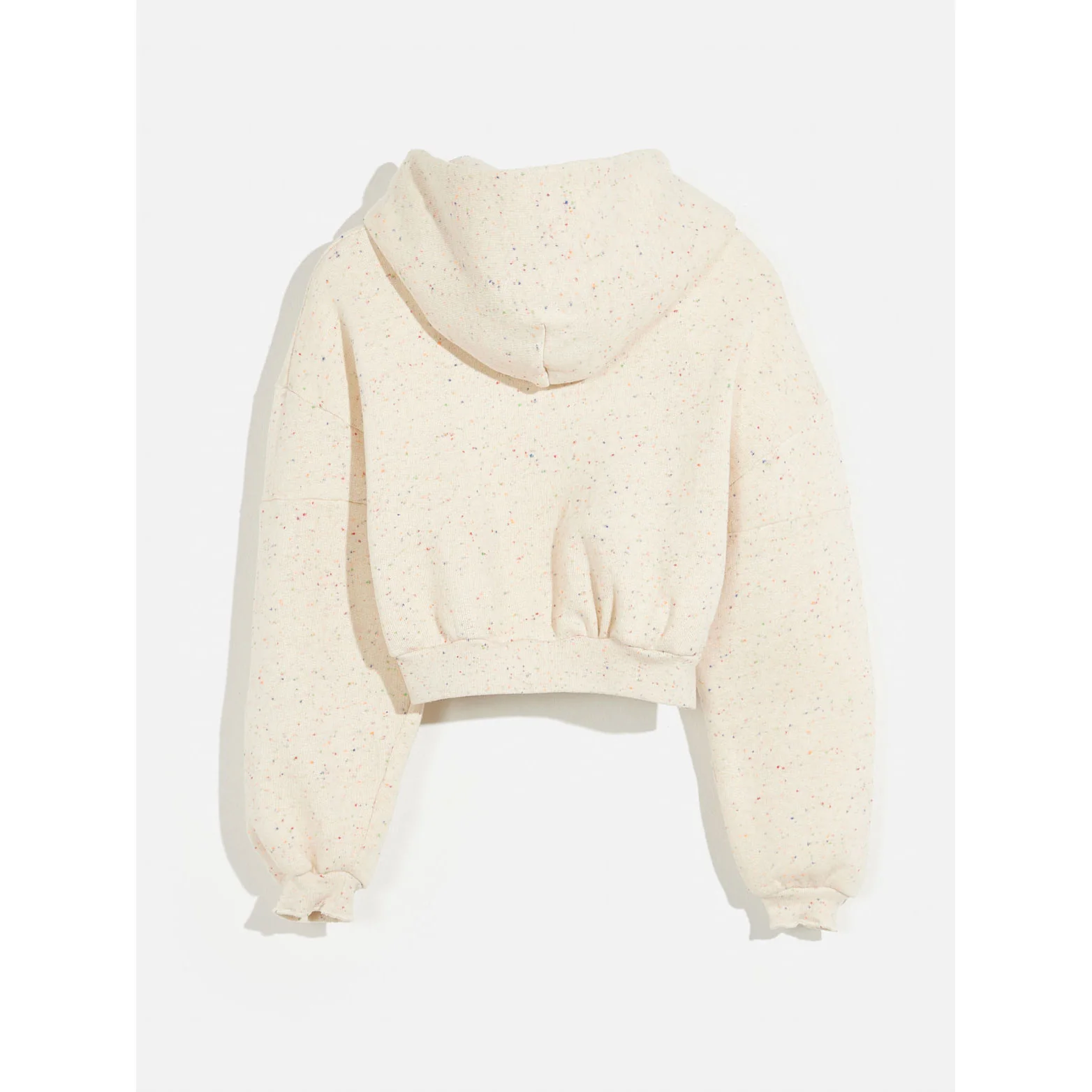 Bellerose Off White Speckled Finley Zip Sweatshirt - Image 2