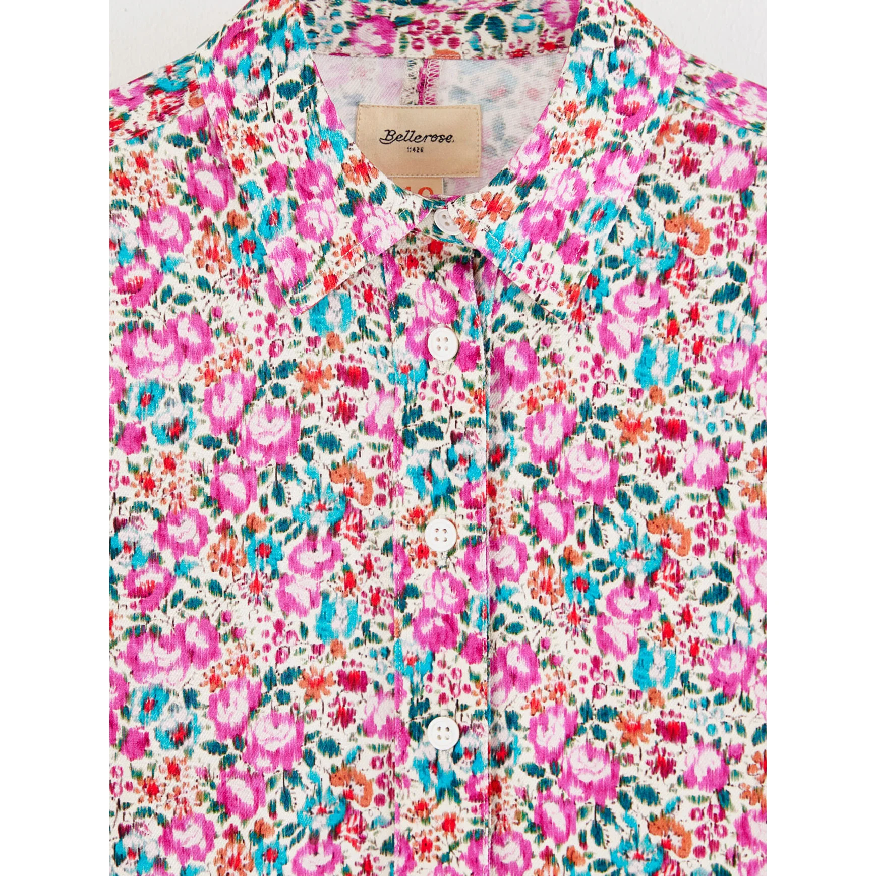 Bellerose Pink Floral Hester Blouse - Image 3