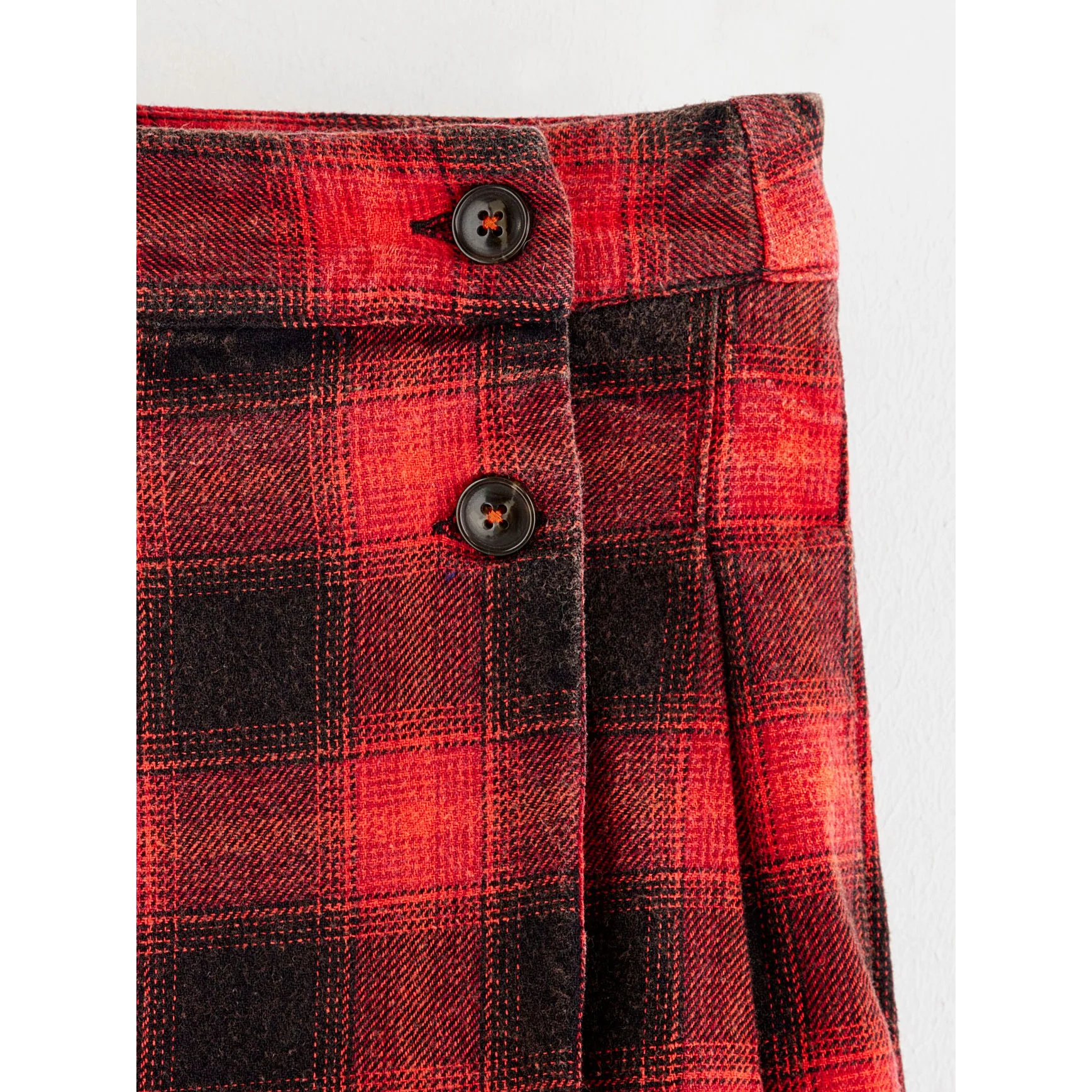 Bellerose Red Check Walis Skirt - Image 3