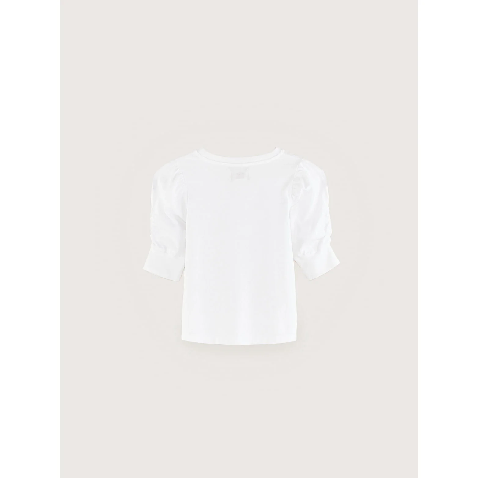 Bellerose White Puff Sleeve Vrame T-Shirt - Image 2