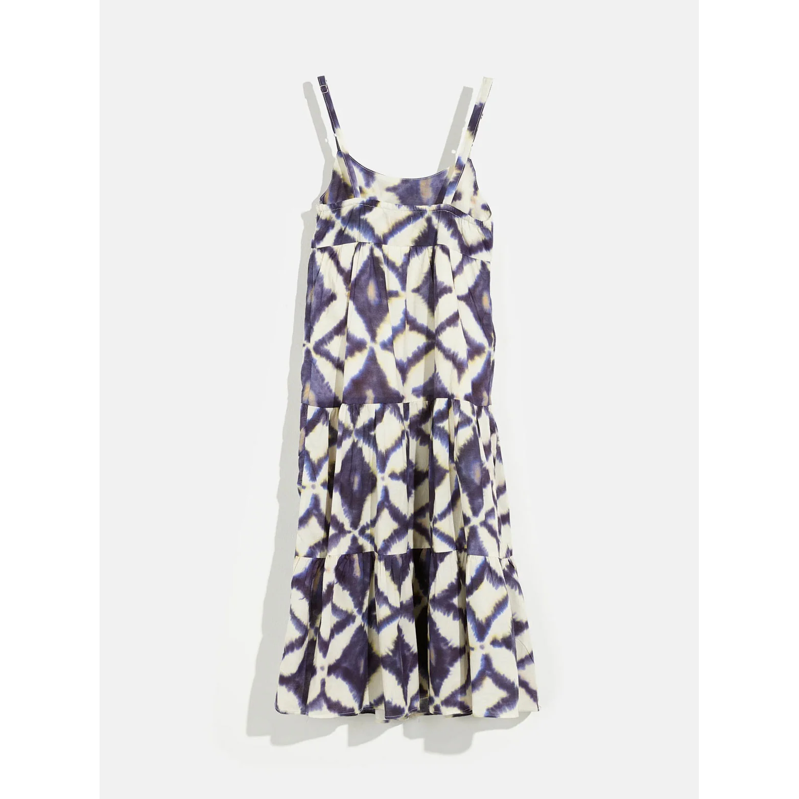 Bellerose White/ Purple Geo Designed Taiku Dress - Image 3