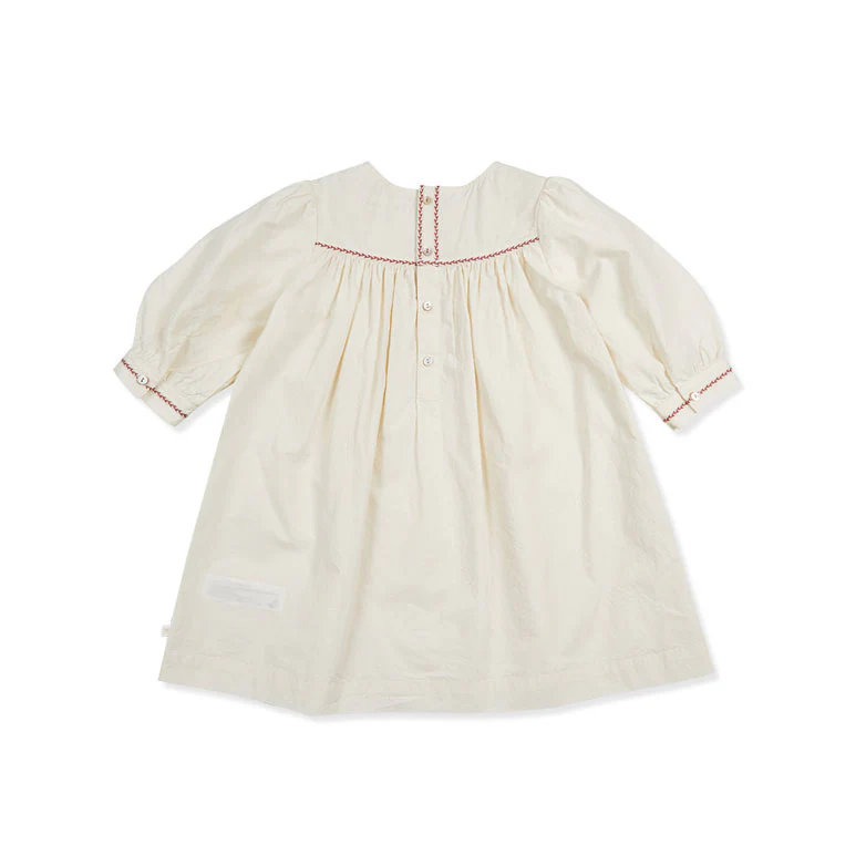 Bene Bene Cream Sage Linen Dress - Image 2