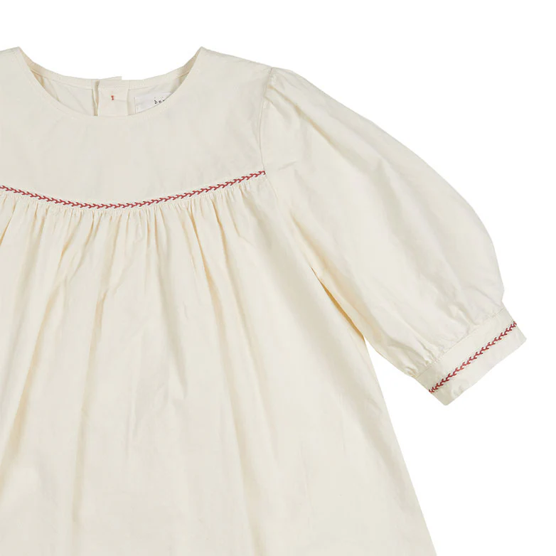 Bene Bene Cream Sage Linen Dress - Image 3