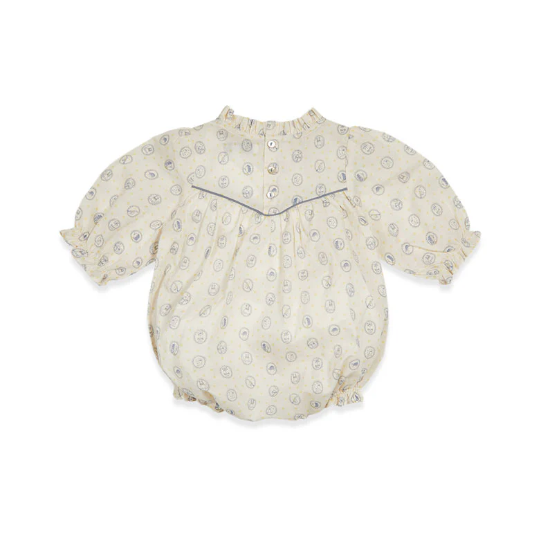 Bene Bene Ecru Abigail Frill Romper - Image 2