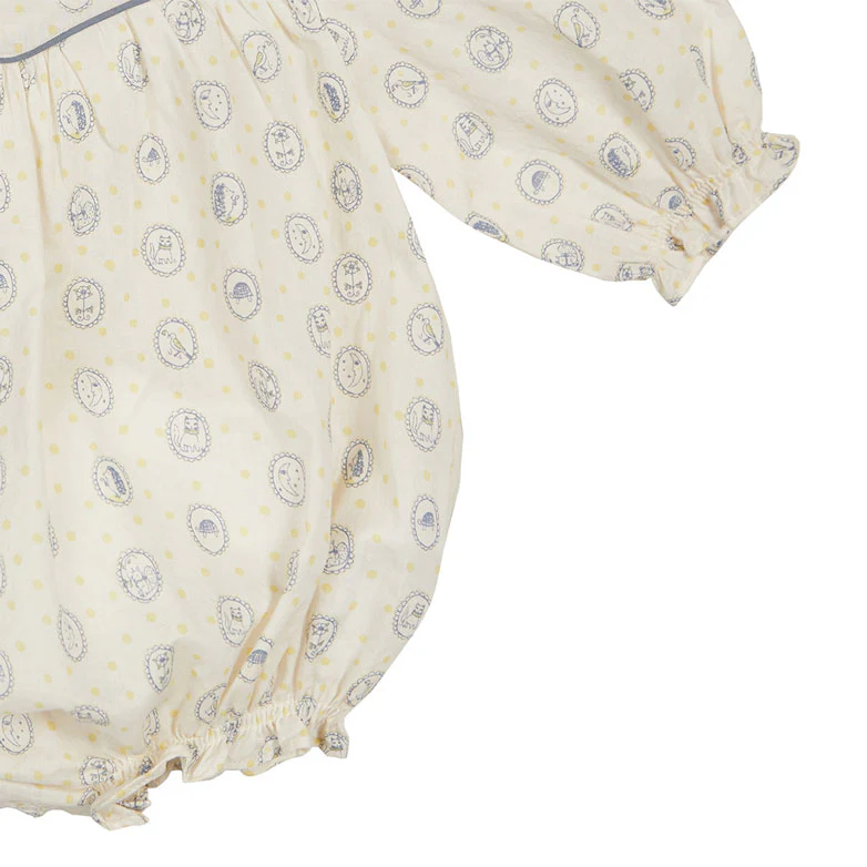 Bene Bene Ecru Abigail Frill Romper - Image 3