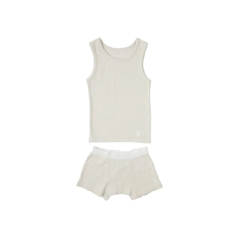 Bene Bene Ecru Organic Boy Briefs Set