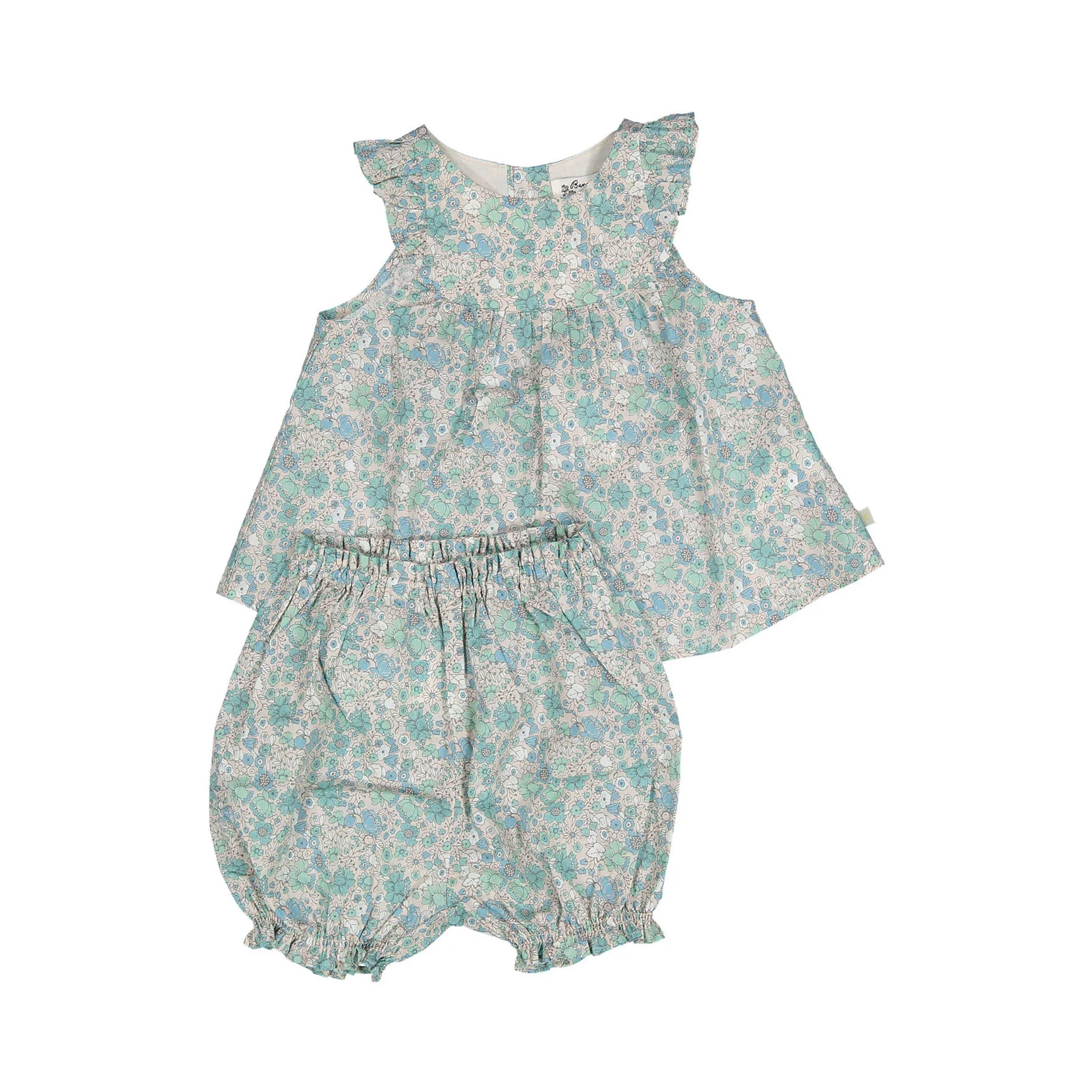 Bene Bene Flower Coquette Frill Blouse Set