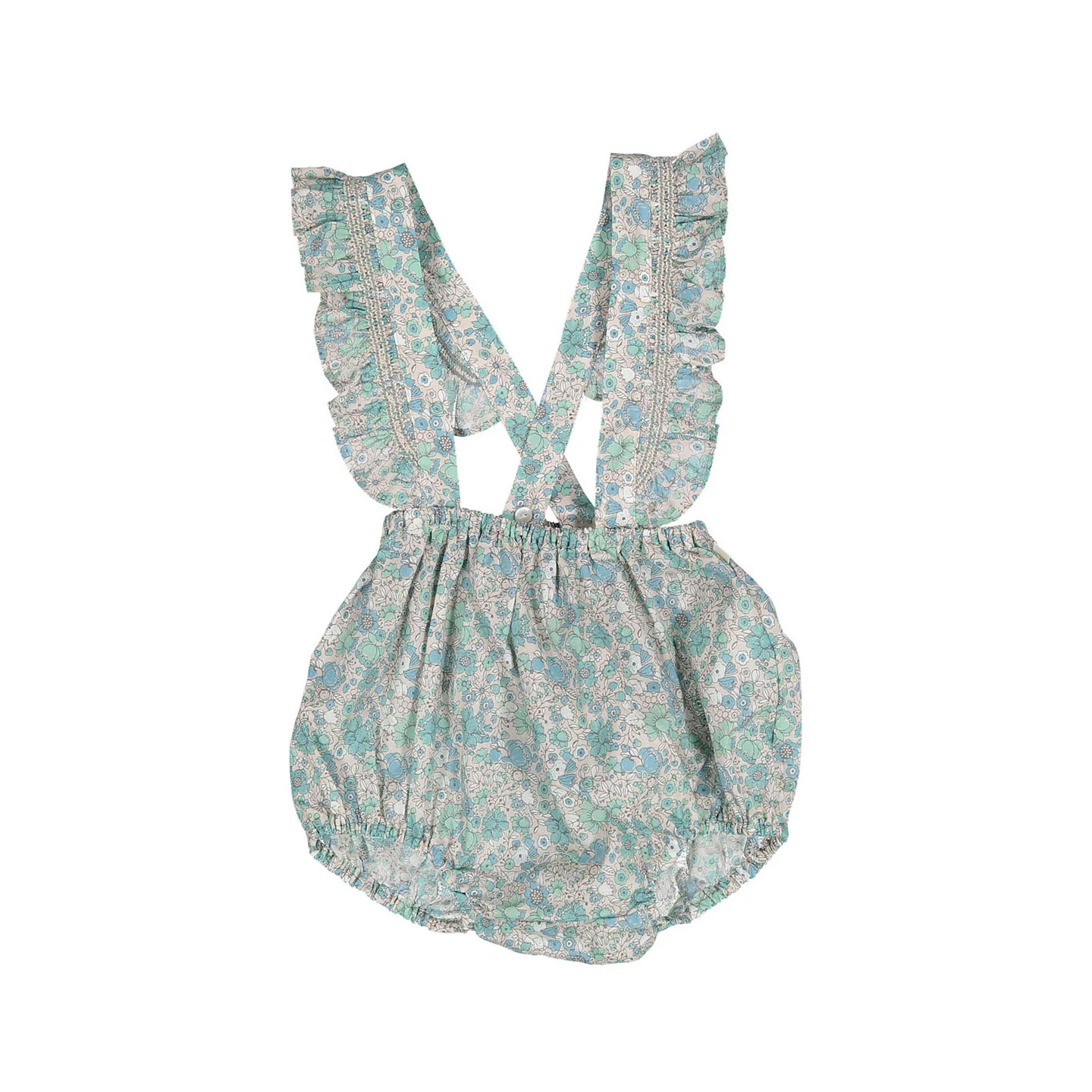 Bene Bene Flower Coquette Ruffle Strap Bloomer