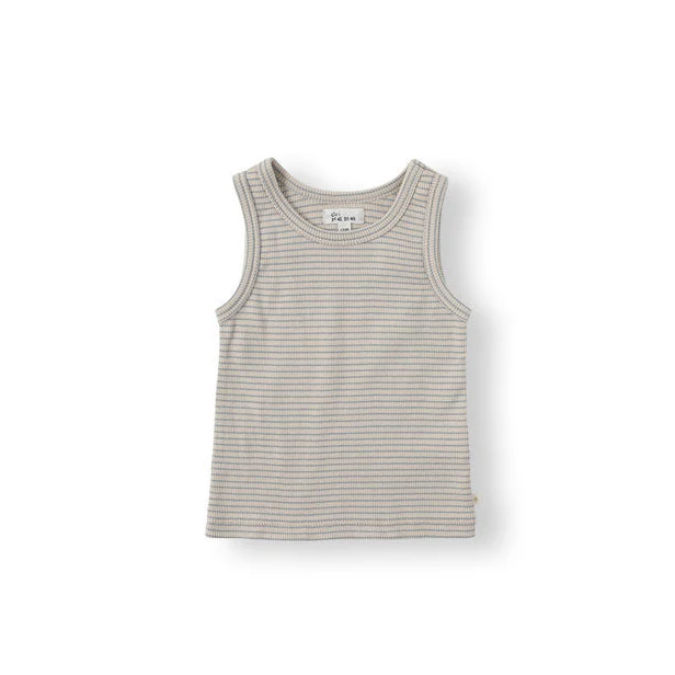 Bene Bene Grayish Blue Baby Bene Stripe Sleeveless